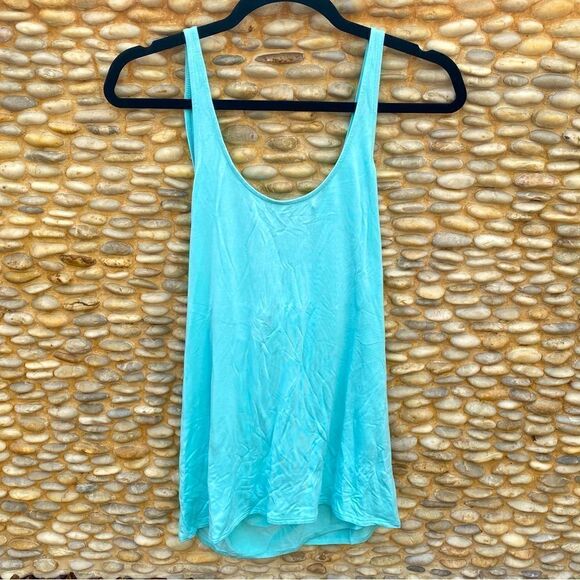 NWT Chaser x Revolve Blue Jersey Double Wrap Open Back Cami/Tank Top Medium Boho - Picture 1 of 4
